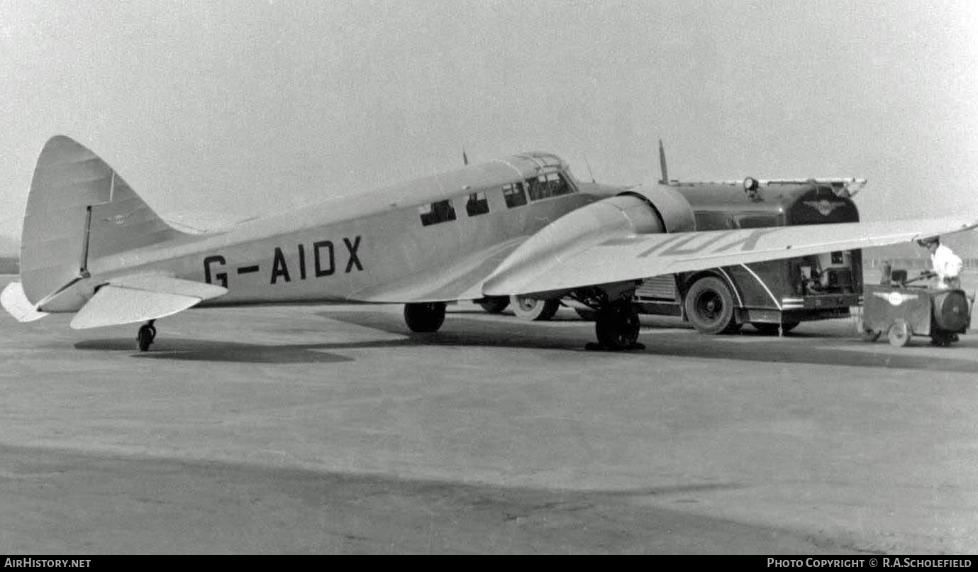 Aircraft Photo of G-AIDX | Airspeed AS-65 Consul | AirHistory.net #8285