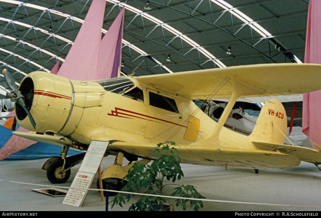 Aircraft Photo of VH-ACU | Beech F17D | AirHistory.net #8340