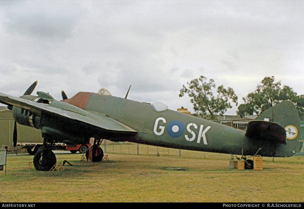 Aircraft Photo of A8-328 | Bristol 156 Beaufighter Mk21 | Australia - Air Force | AirHistory.net #8341