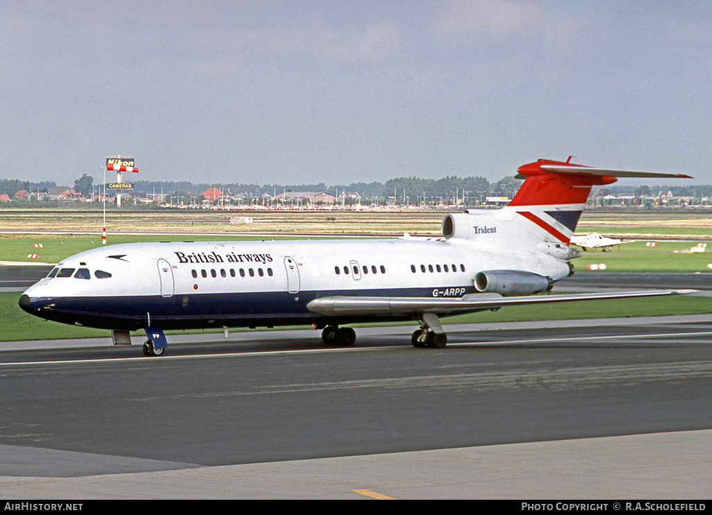 Aircraft Photo of G-ARPP | Hawker Siddeley HS-121 Trident 1C | British Airways | AirHistory.net #8378