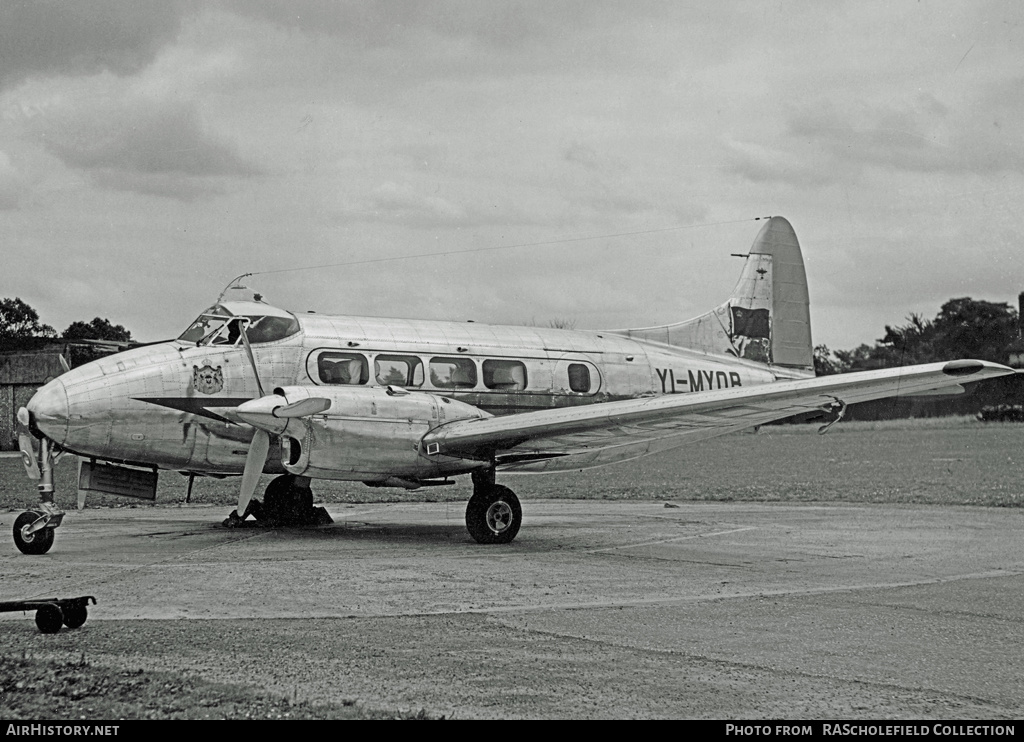 Aircraft Photo of YI-MYOB | De Havilland D.H. 104 Dove 1 | Iraqi Royal Flight | AirHistory.net #8441