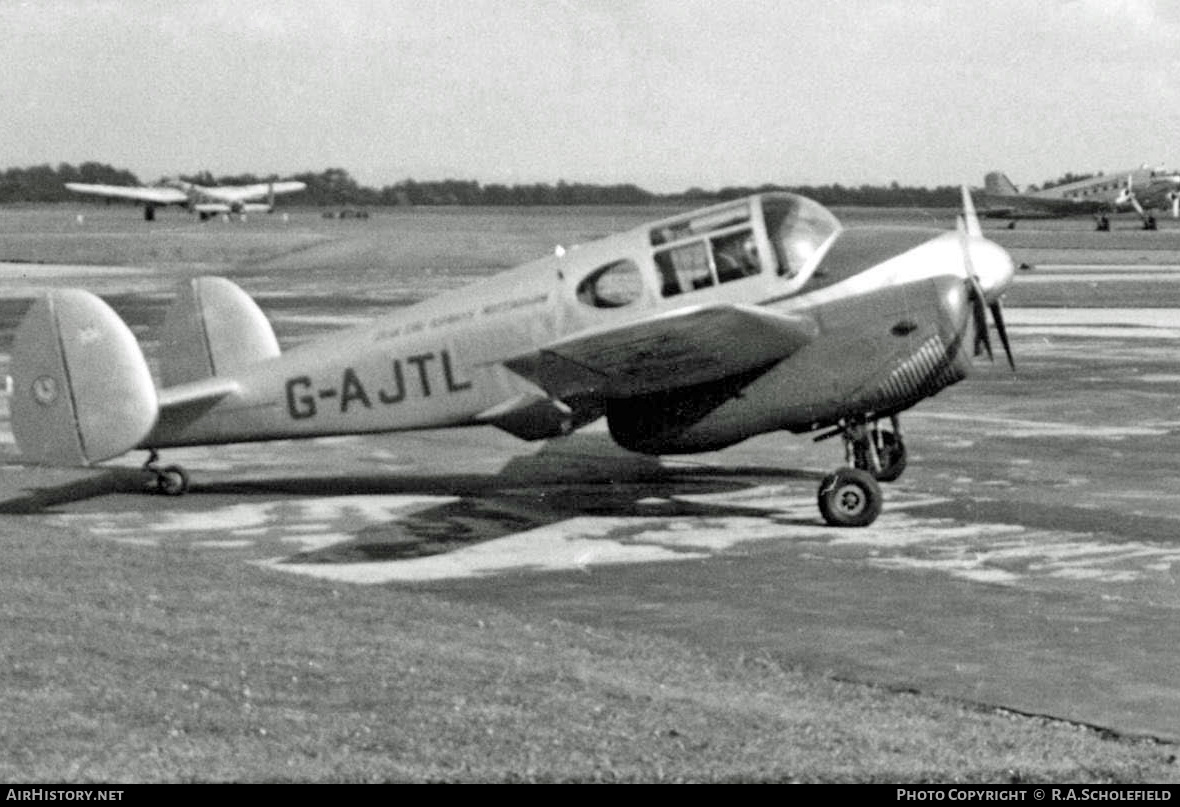 Aircraft Photo of G-AJTL | Miles M.65 Gemini 1A | Blue Line Airways | AirHistory.net #8444