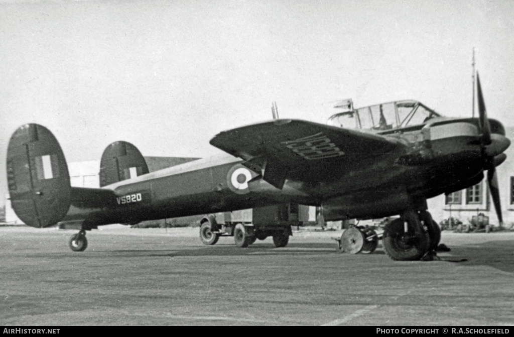 Aircraft Photo of VS820 | Bristol 164 Brigand MET3 | UK - Air Force | AirHistory.net #8449