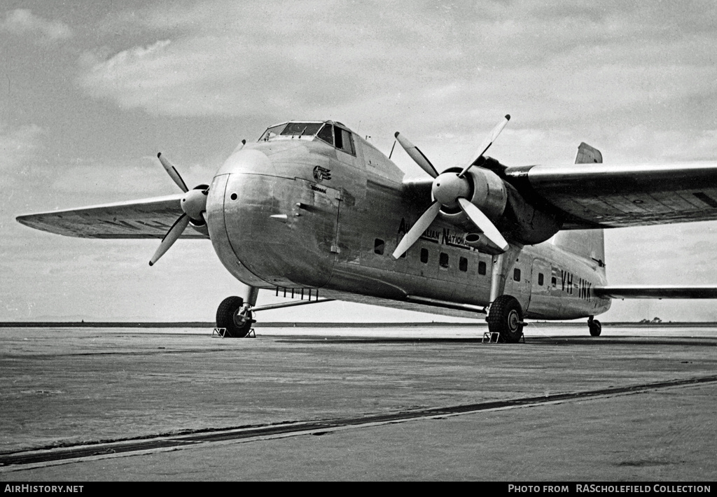 Aircraft Photo of VH-INK | Bristol 170 Freighter Mk21 | Australian National Airways - ANA | AirHistory.net #8456