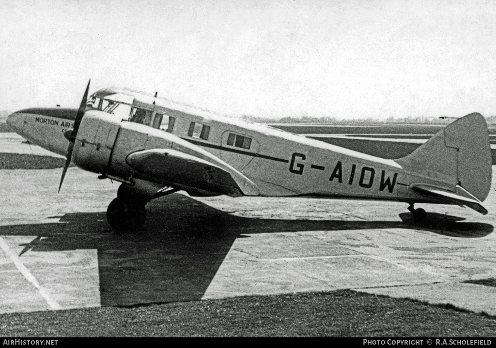 Aircraft Photo of G-AIOW | Airspeed AS-65 Consul | Morton Air Services | AirHistory.net #8498