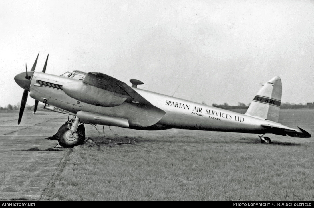 Aircraft Photo of CF-HML | De Havilland D.H. 98 Mosquito B35 | Spartan Air Services | AirHistory.net #8508