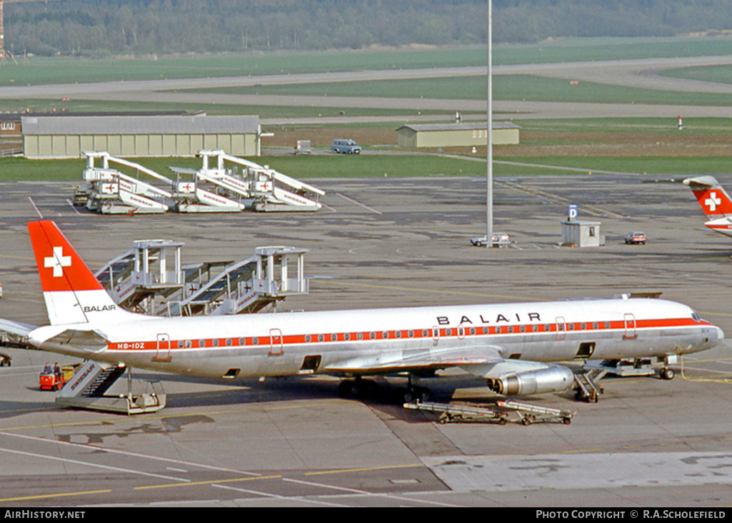 Aircraft Photo of HB-IDZ | McDonnell Douglas DC-8-63PF | Balair | AirHistory.net #8570