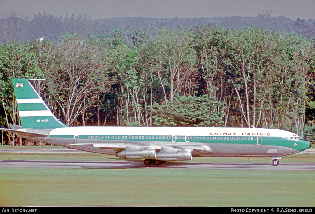 Aircraft Photo of VR-HGR | Boeing 707-351C | Cathay Pacific Airways | AirHistory.net #8584