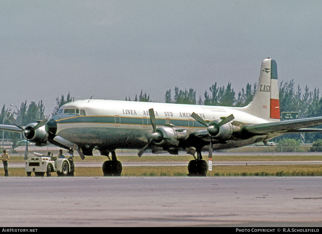 Aircraft Photo of CC-CCI | Douglas DC-6B(F) | Línea Aérea Sud Americana - LASA | AirHistory.net #8586