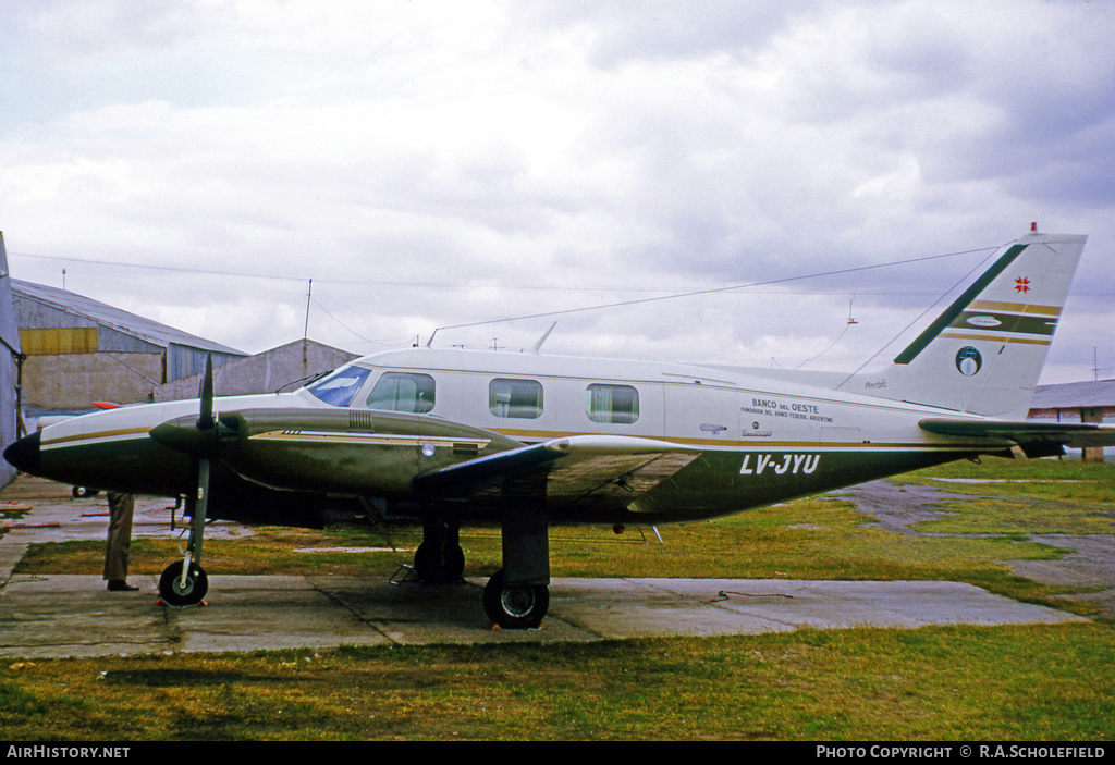 Aircraft Photo of LV-JYU | Piper PA-31P Pressurized Navajo | Banco del Oeste | AirHistory.net #8598
