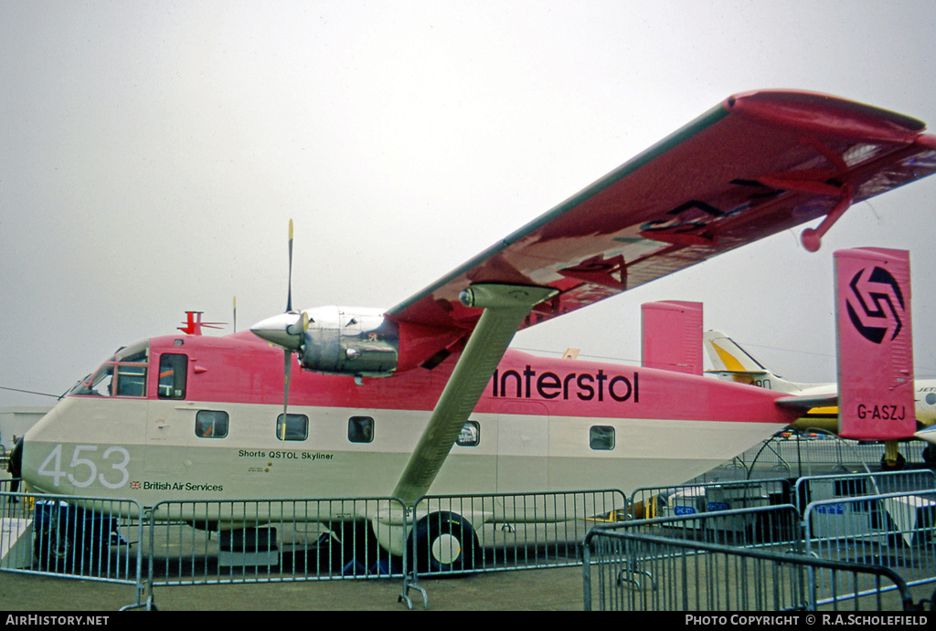 Aircraft Photo of G-ASZJ | Short SC.7 Skyliner 3A-100 | Interstol | AirHistory.net #8599