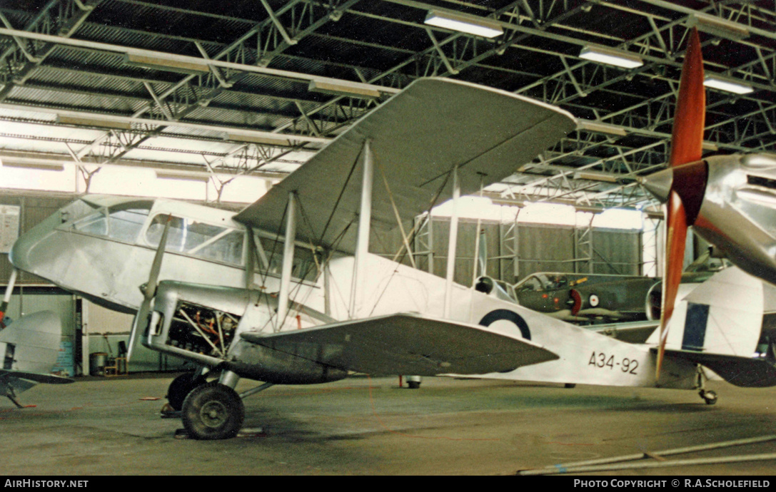 Aircraft Photo of VH-AML / A34-92 | De Havilland D.H. 84A Dragon 3 | Australia - Air Force | AirHistory.net #8629