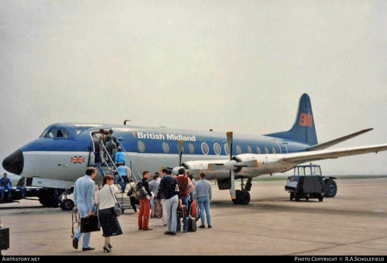 Aircraft Photo of G-AZNA | Vickers 813 Viscount | British Midland Airways - BMA | AirHistory.net #8651