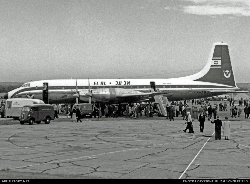 Aircraft Photo of 4X-AGB | Bristol 175 Britannia 313 | El Al Israel Airlines | AirHistory.net #8664