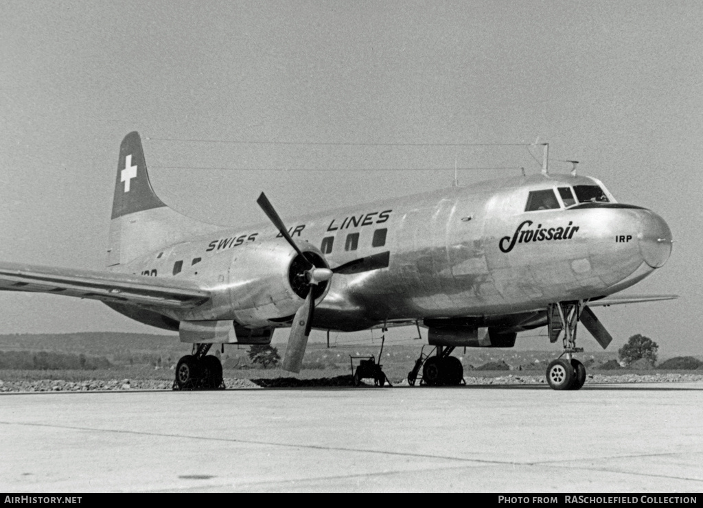 Aircraft Photo of HB-IRP | Convair 240-11 | Swissair - Swiss Air Lines | AirHistory.net #8686