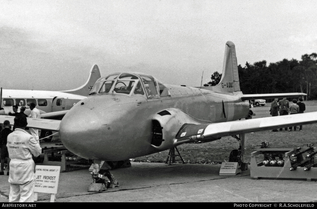 Aircraft Photo of G-AOUS | Hunting Percival P-84 Jet Provost T2 | AirHistory.net #8781