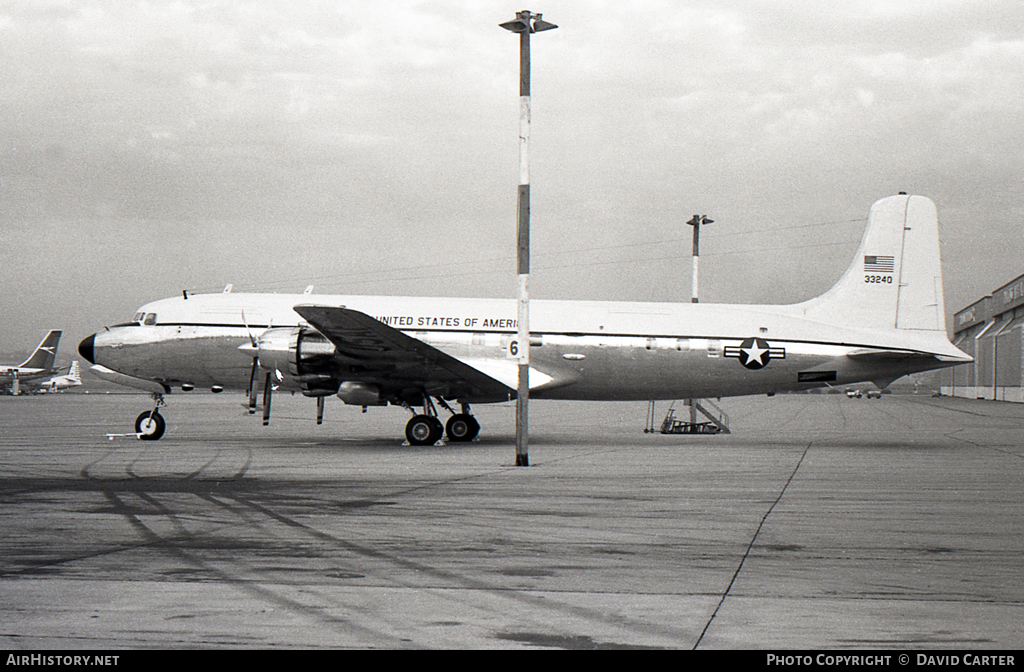 Aircraft Photo of 53-3240 / 33240 | Douglas VC-118A Liftmaster (DC-6A) | USA - Air Force | AirHistory.net #8842