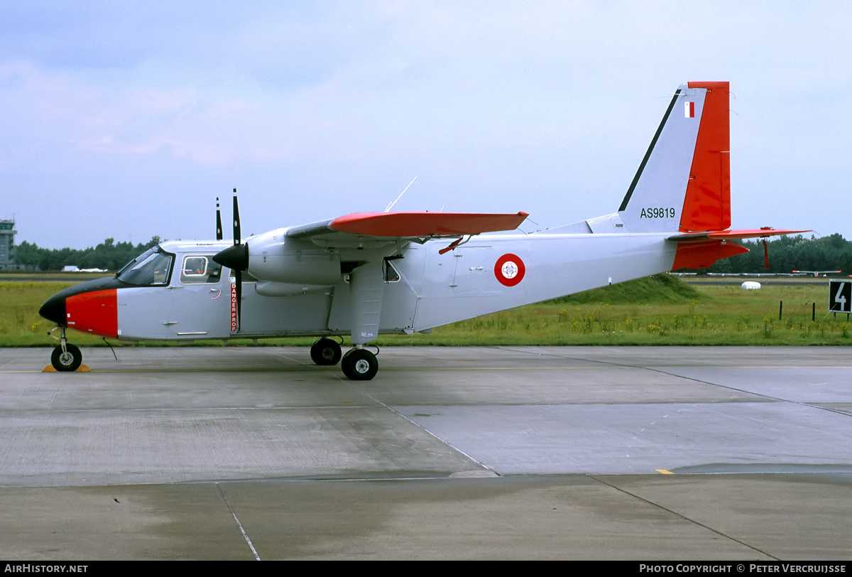 Aircraft Photo of AS9819 | Pilatus Britten-Norman BN-2B-26 Islander | Malta - Air Force | AirHistory.net #8851
