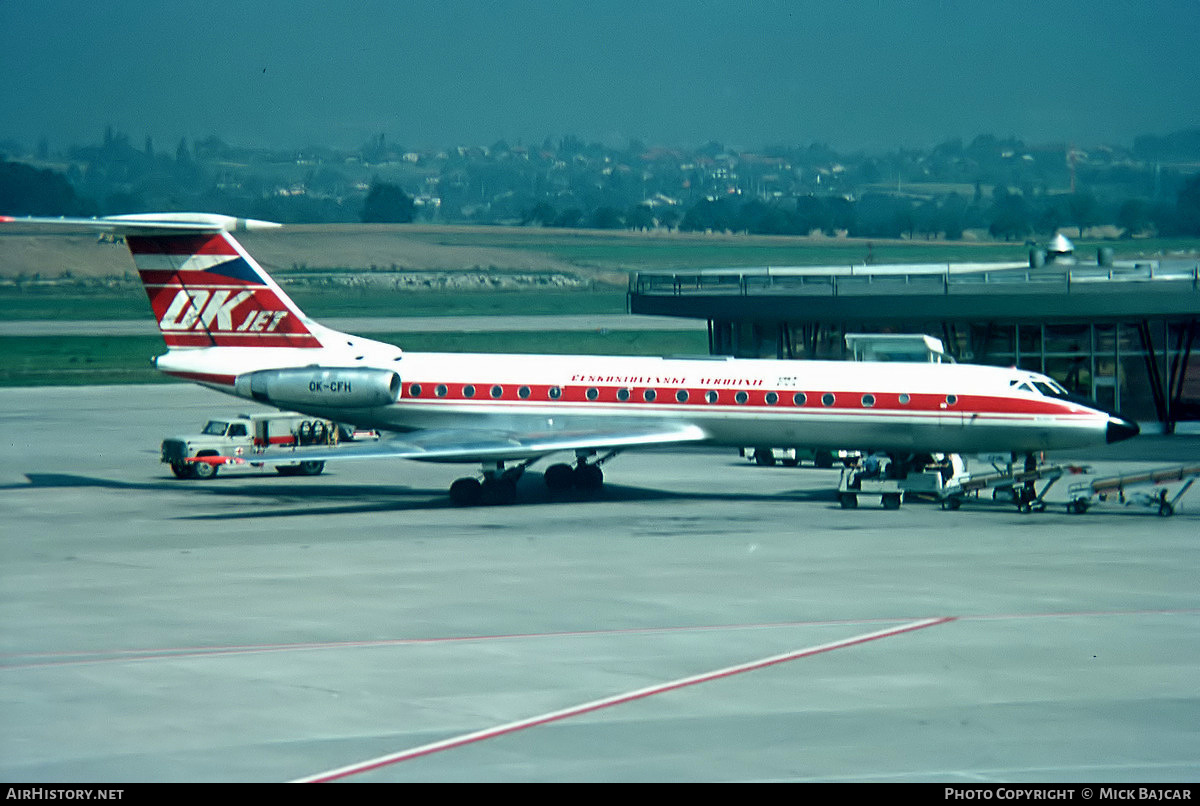 Aircraft Photo of OK-CFH | Tupolev Tu-134A | ČSA - Československé Aerolinie - Czechoslovak Airlines | AirHistory.net #8870