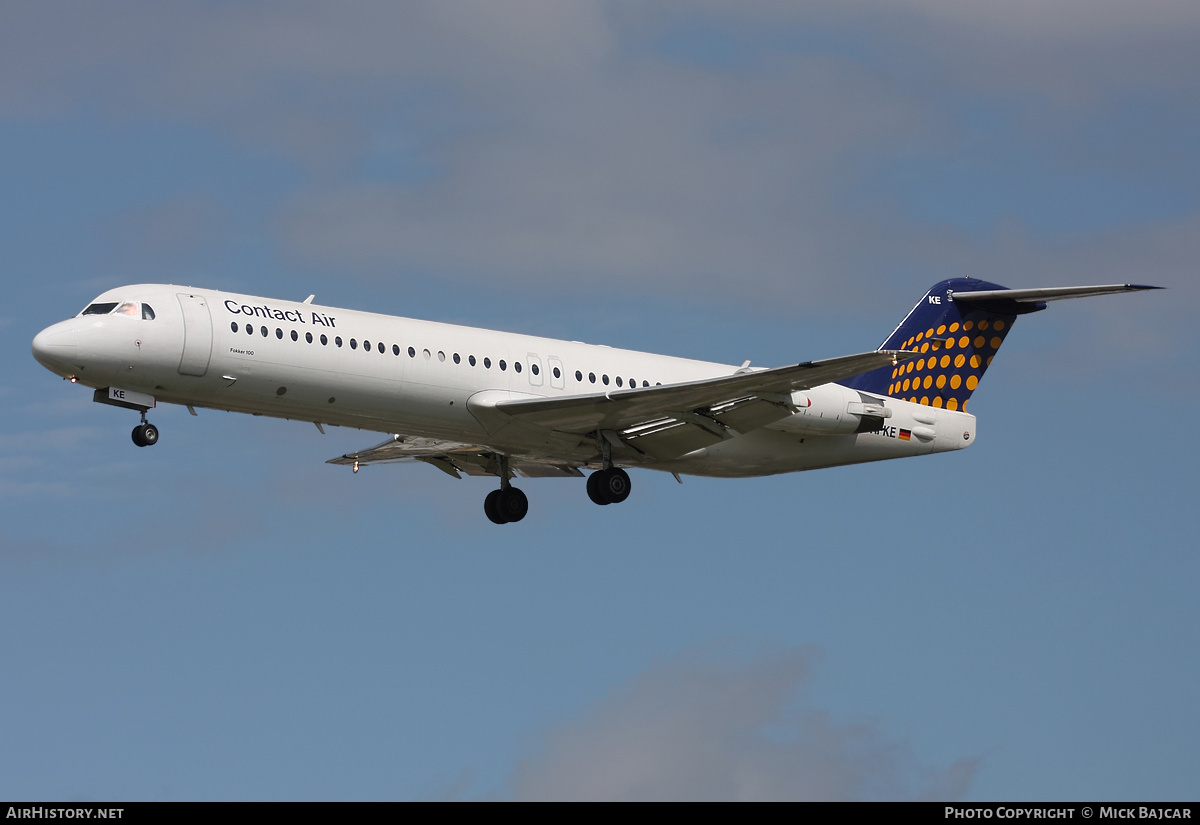 Aircraft Photo of D-AFKE | Fokker 100 (F28-0100) | Contact Air | AirHistory.net #8948