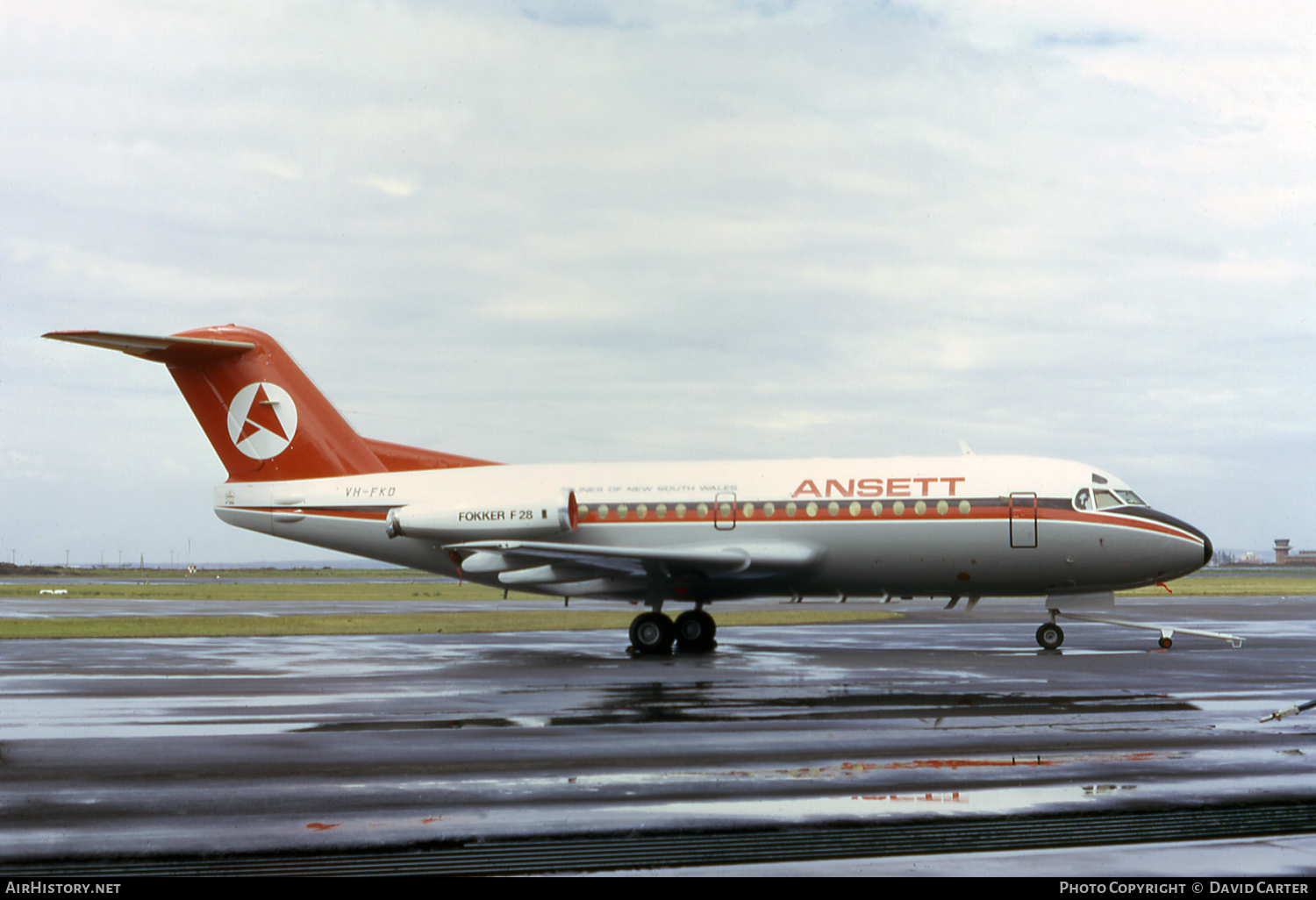 Aircraft Photo of VH-FKD | Fokker F28-1000 Fellowship | Ansett Airlines of New South Wales | AirHistory.net #8954