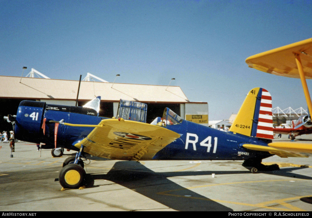 Aircraft Photo of N58423 / 41-2244 | Vultee BT-13A Valiant | USA - Air Force | AirHistory.net #8994