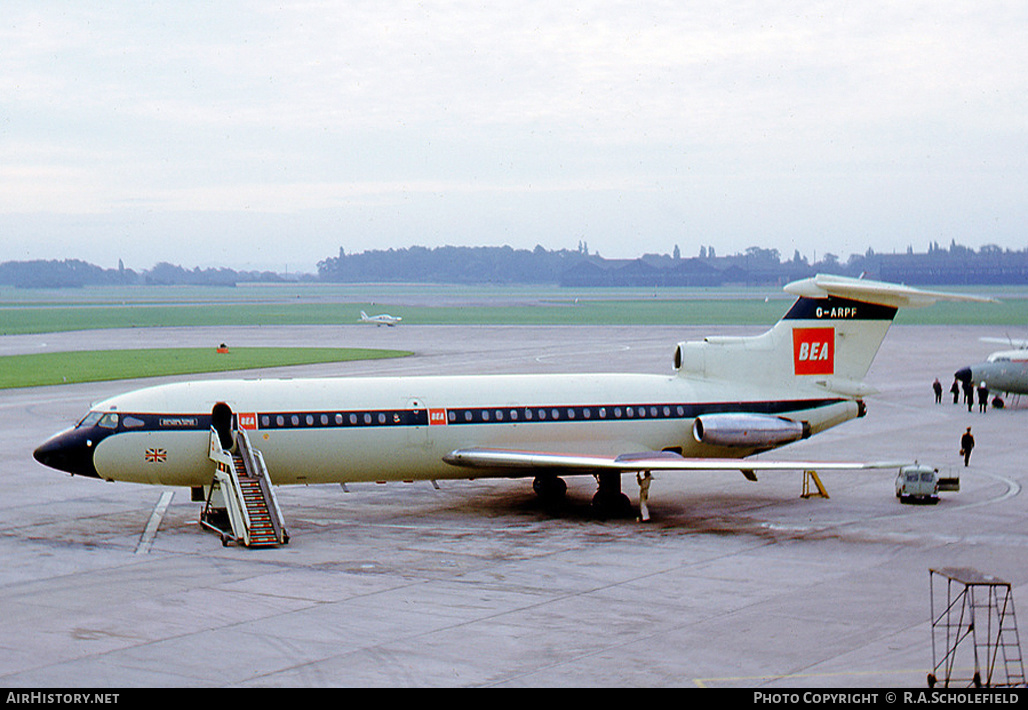 Aircraft Photo of G-ARPF | Hawker Siddeley HS-121 Trident 1C | BEA - British European Airways | AirHistory.net #9019