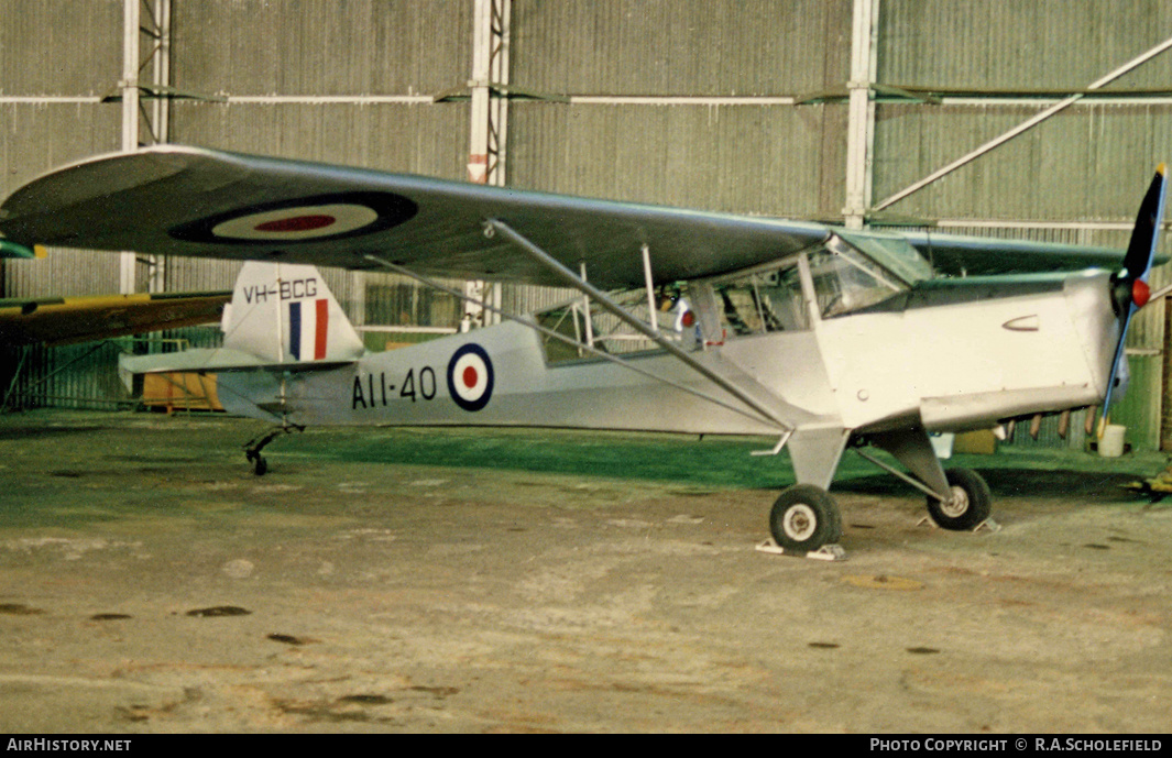 Aircraft Photo of VH-BCG / A11-40 | Taylorcraft E Auster Mk3 | Australia - Air Force | AirHistory.net #9029