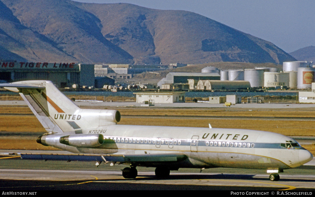 Aircraft Photo of N7026U | Boeing 727-22 | United Air Lines | AirHistory.net #9031