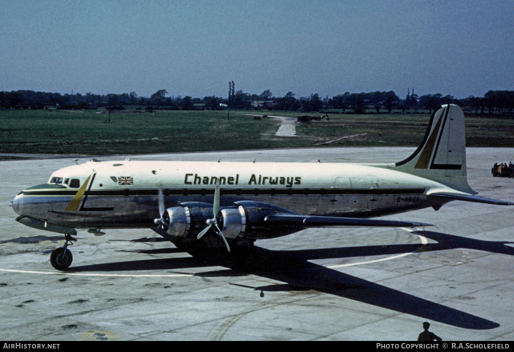 Aircraft Photo of G-ARYY | Douglas DC-4-1009 | Channel Airways | AirHistory.net #9054