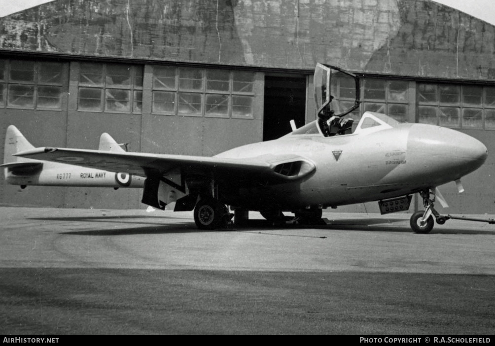 Aircraft Photo of XG777 | De Havilland D.H. 115 Sea Vampire T22 | UK - Navy | AirHistory.net #9071