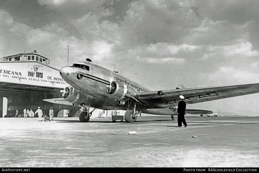 Aircraft Photo of XA-CAG | Douglas DC-3A | Compañía Mexicana de Aviación | AirHistory.net #9096