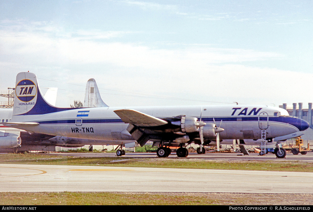 Aircraft Photo of HR-TNQ | Douglas DC-6A | TAN - Transportes Aereos Nacionales | AirHistory.net #9100