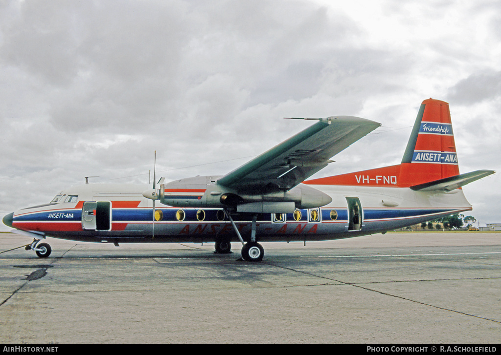 Aircraft Photo of VH-FNQ | Fokker F27-600 Friendship | Ansett - ANA | AirHistory.net #9118