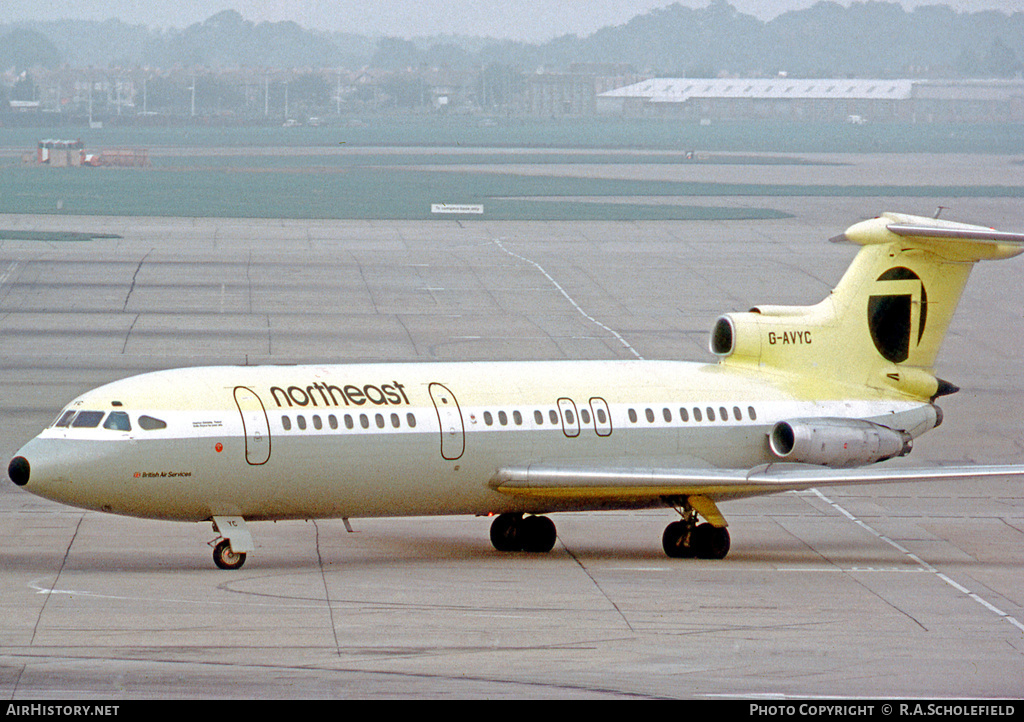 Aircraft Photo of G-AVYC | Hawker Siddeley HS-121 Trident 1E | Northeast Airlines | AirHistory.net #9136