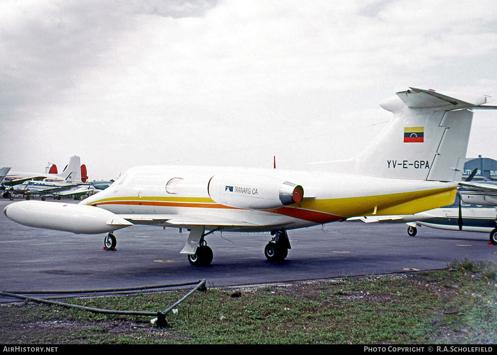 Aircraft Photo of YV-E-GPA | Lear Jet 23 | Tranarg CA | AirHistory.net #9149