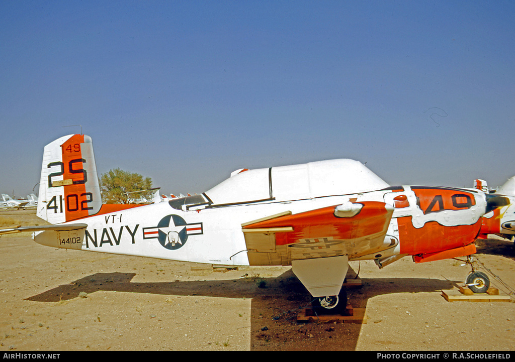 Aircraft Photo of 144102 / 4102 | Beech T-34B Mentor (D45) | USA - Navy | AirHistory.net #9159