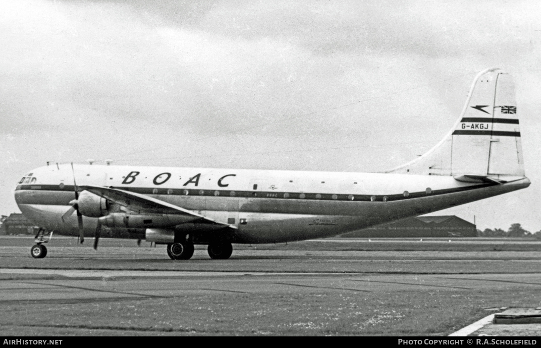 Aircraft Photo of G-AKGJ | Boeing 377-10-32 Stratocruiser | BOAC - British Overseas Airways Corporation | AirHistory.net #9174