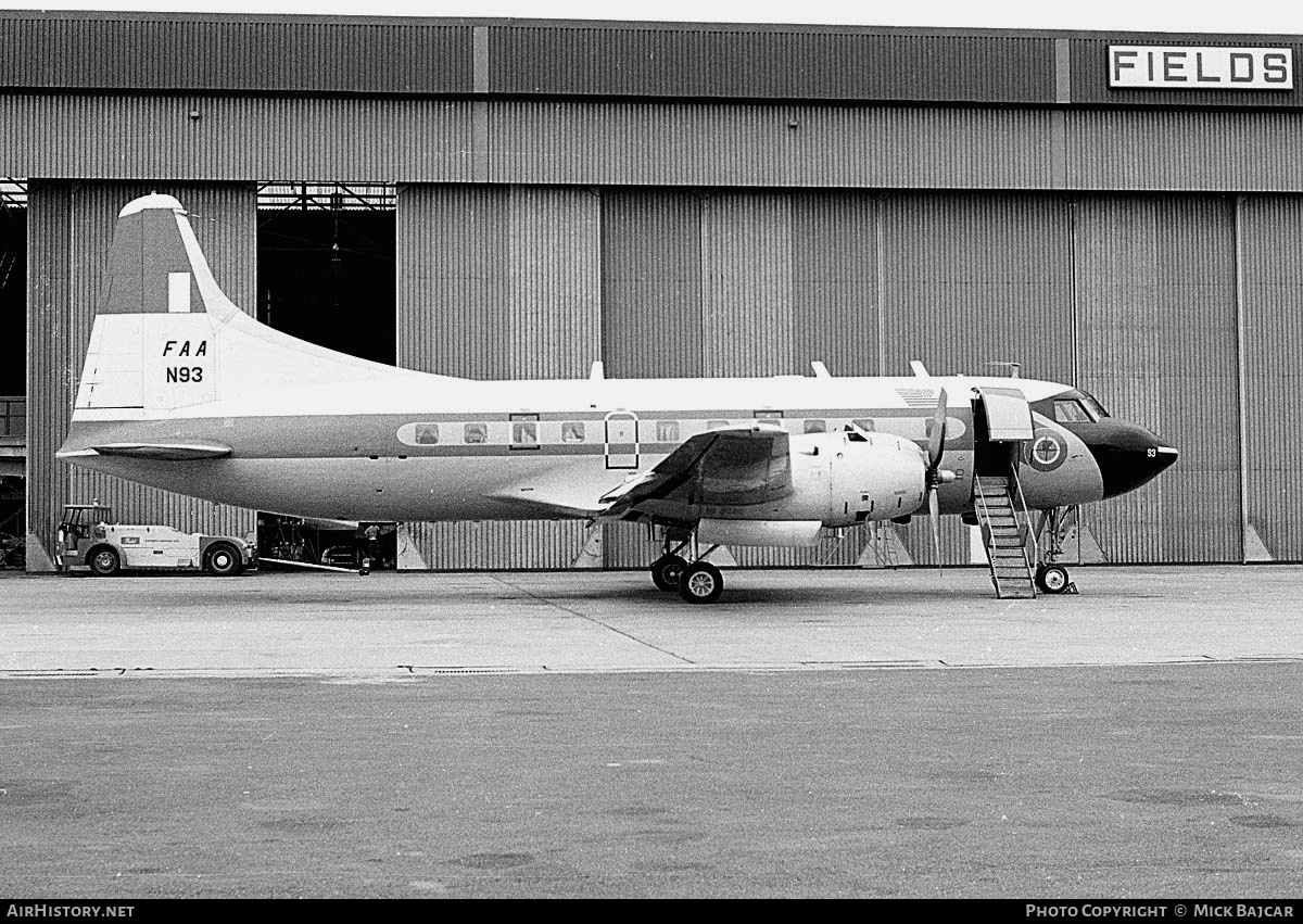 Aircraft Photo of N93 | Convair ET-29C | FAA - Federal Aviation Administration | AirHistory.net #9177