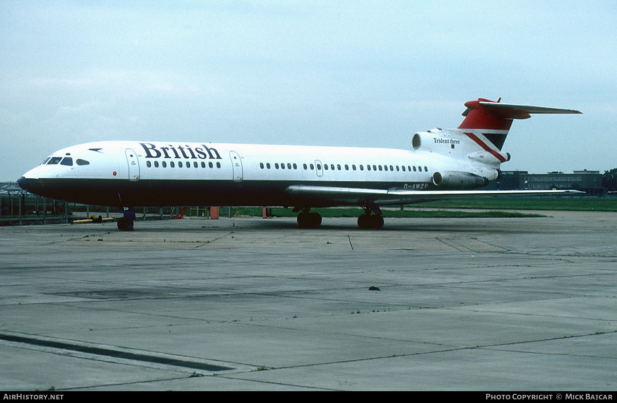 Aircraft Photo of G-AWZP | Hawker Siddeley HS-121 Trident 3B | British Airways | AirHistory.net #9179
