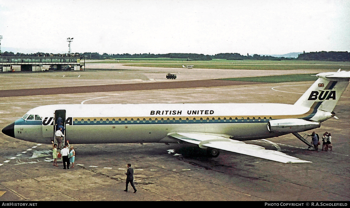 Aircraft Photo of G-AWYV | BAC 111-501EX One-Eleven | British United Airways - BUA | AirHistory.net #9233