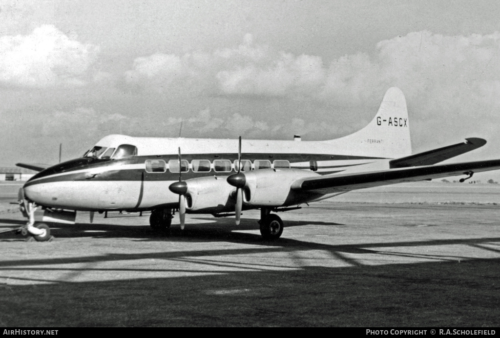 Aircraft Photo of G-ASCX | De Havilland D.H. 114 Heron 2D | Ferranti | AirHistory.net #9235