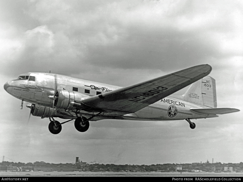 Aircraft Photo of NC16013 | Douglas DC-3-178 | American Airlines | AirHistory.net #9248