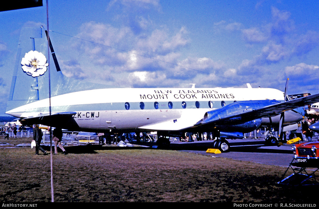 Aircraft Photo of ZK-CWJ | Hawker Siddeley HS-748 Srs2/242 | Mount Cook Airlines | AirHistory.net #9264