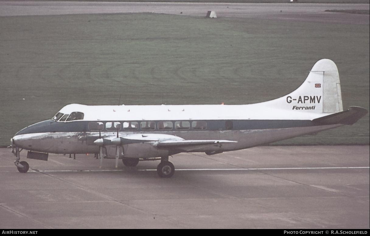 Aircraft Photo of G-APMV | De Havilland D.H. 114 Heron 2 | Ferranti | AirHistory.net #9275