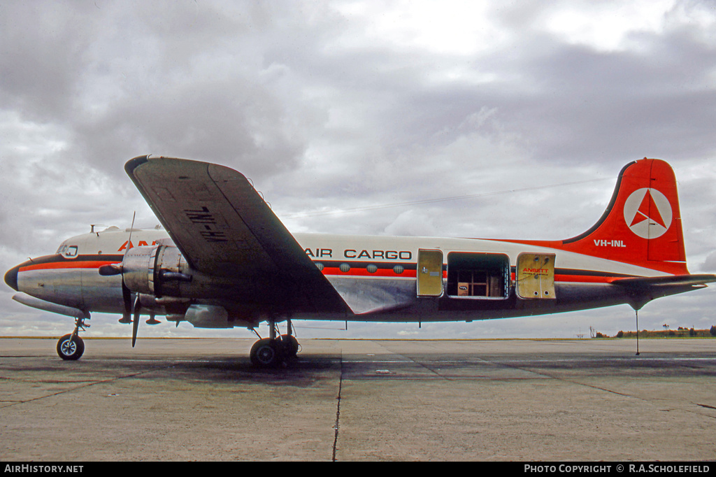 Aircraft Photo of VH-INL | Douglas DC-4-1009 | Ansett Airlines of Australia Air Cargo | AirHistory.net #9290