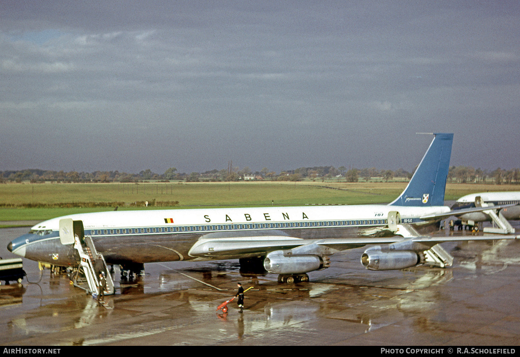 Aircraft Photo of OO-SJC | Boeing 707-329 | Sabena | AirHistory.net #9320