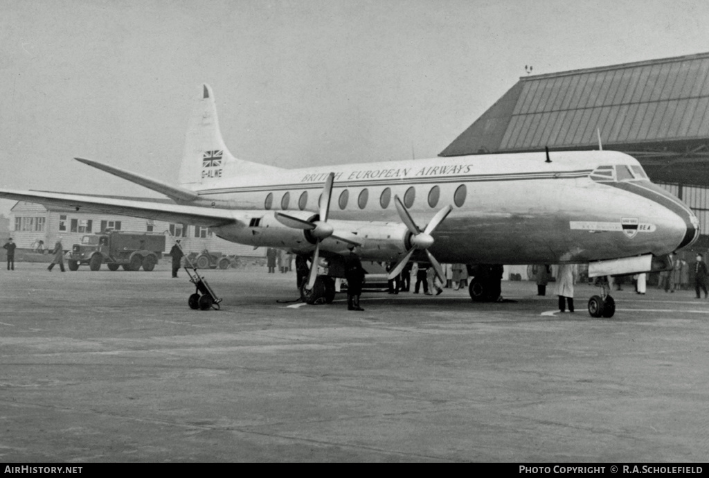 Aircraft Photo of G-ALWE | Vickers 701 Viscount | BEA - British European Airways | AirHistory.net #9328