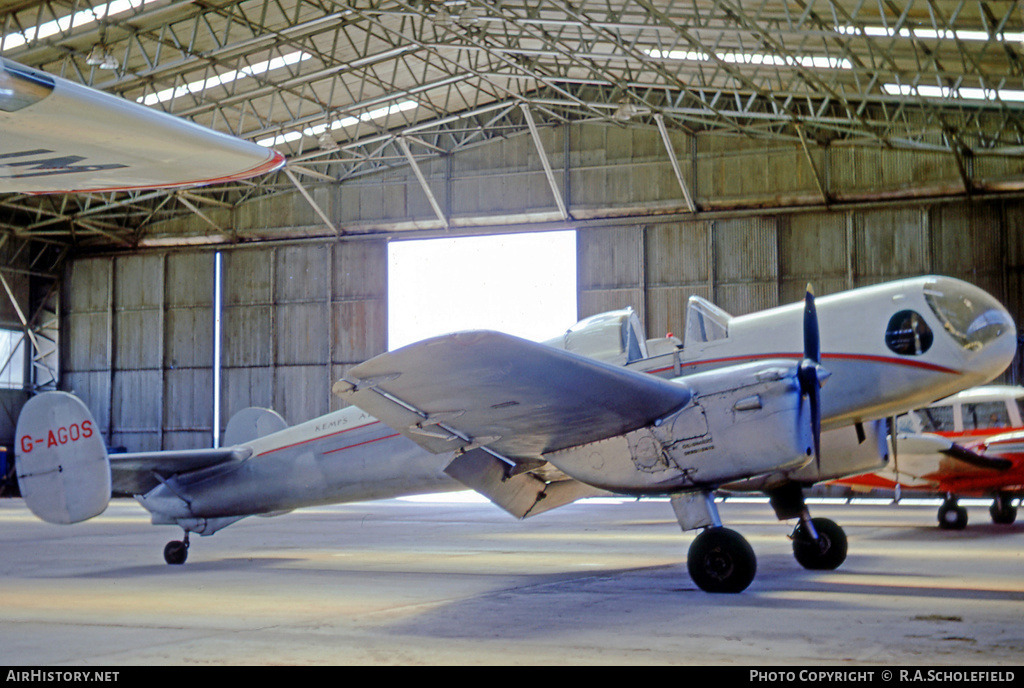 Aircraft Photo of G-AGOS | Reid and Sigrist RS-4 Bobsleigh | Kemp's Aerial Surveys | AirHistory.net #9335