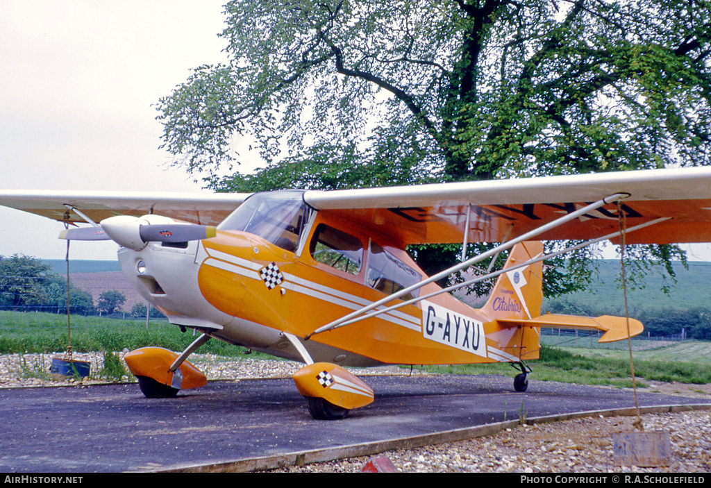 Aircraft Photo of G-AYXU | Bellanca 7KCAB Citabria | AirHistory.net #9343